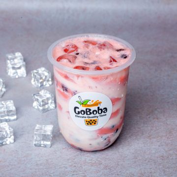 309_Strawberry Cheese Cream Boba Tea